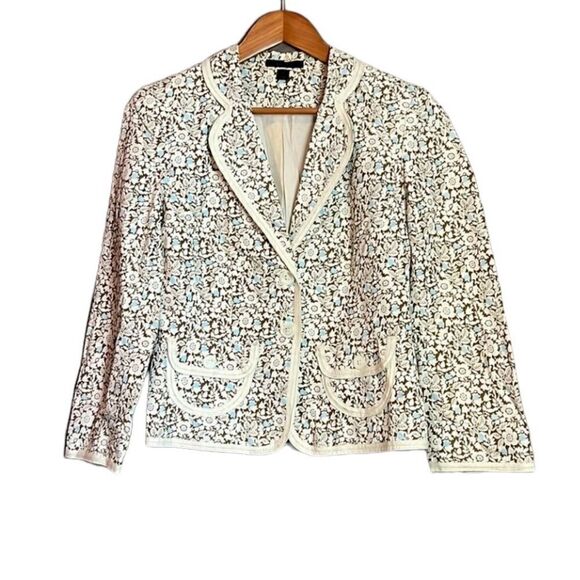 Express double button floral blazer. Size 10 - Picture 1 of 10